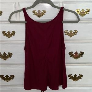 Free People Maroon Tank